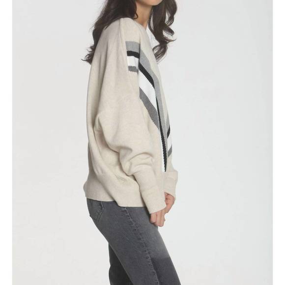 NEW LABEL+THREAD retro sweatshirt in dune bolt multi - Picture 8 of 8